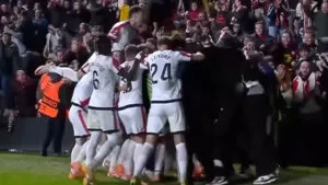 Espectacular remontada del Rayo sobre el Lech, pese al gol de Luis Palma