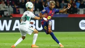 Lamine Yamal rompe racha de dos meses sin anotar en LaLiga