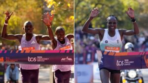 Benson Kipruto y Hellen Obiri hacen historia en el Maratón de Nueva York 2025