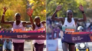 Benson Kipruto y Hellen Obiri hacen historia en el Maratón de Nueva York 2025