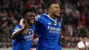 Mbappé anota su primer póker en Champions League y el Real Madrid retoma la senda del triunfo