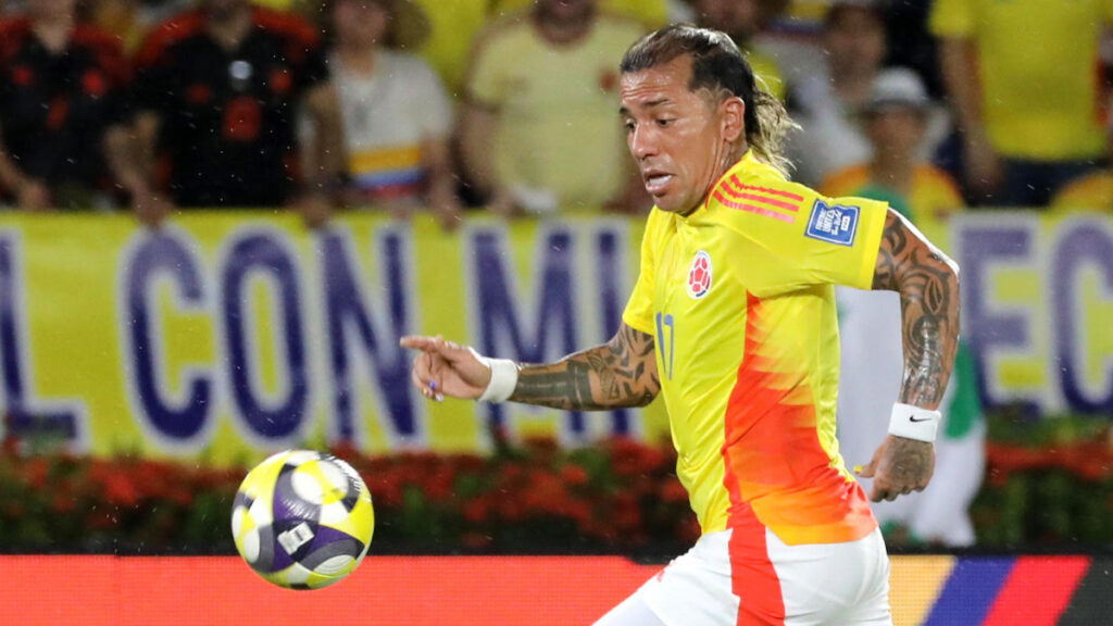 Dayro Moreno, en un partido de la Selección Colombia. - Vizzor Image.