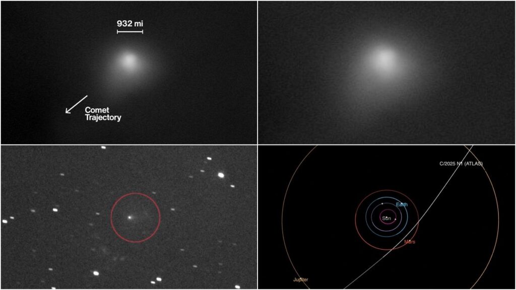 La NASA muestra imágenes inéditas del cometa 3I/Atlas. NASA / NASA / AFP | Reuters