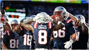 Racha de victorias de Patriots en la NFL 2025 continúa tras evitar la remontada de los Falcons