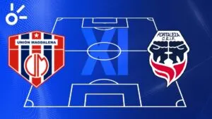 Alineaciones confirmadas de Unión Magdalena vs Fortaleza por la Liga BetPlay 2025-II