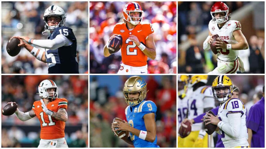 Allar, Klubnik, Mateer, Beck, Iamaleava y Nussmeier