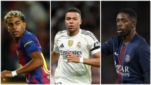 Yamal, Dembélé y Mbappé encabezan el once de la temporada de FIFPRO