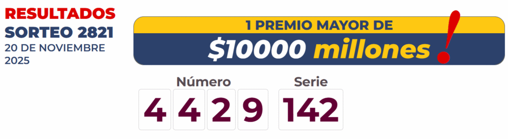 Resultado de la lotería de Bogotá para el jueves 20 de noviembre de 2025, una de las loterías más importantes del país.