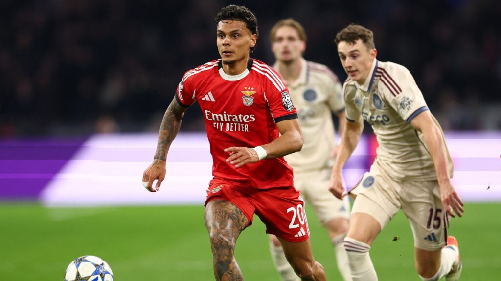 Richard Rios en actividad Vs Ajax Champions League