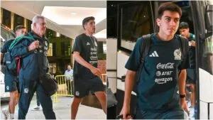 La selección mexicana hace su arribo a San Antonio para enfrentar a Paraguay