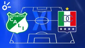 Alineaciones confirmadas de Deportivo Cali vs Once Caldas por la Liga BetPlay 2025-II