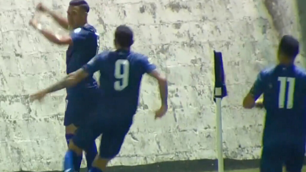 El primer gol del partido. (captura Concacaf)