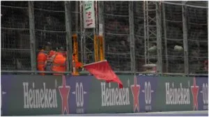 Histórico ‘déjà vu’: otra vez una coladera desata el caos en las Prácticas Libres de Las Vegas