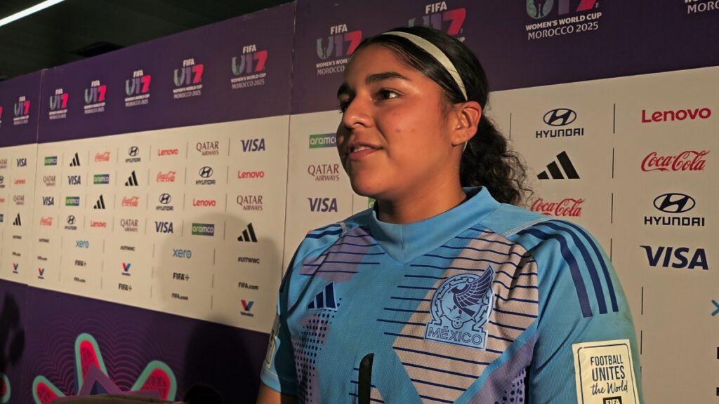 Valentina Murrieta tras la victoria ante Italia