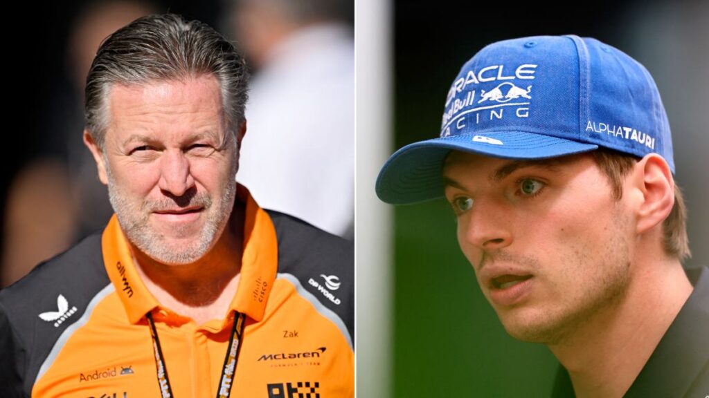 Zak Brown y Max Verstappen, protagonistas en Fórmula 1