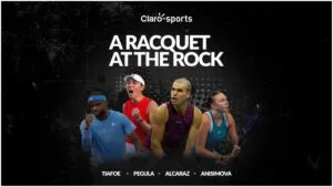 A Racquet at The Rock, en vivo: Carlos Alcaraz vs Frances Tiafoe y Amanda Anisimova vs Jessica Pegula