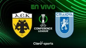 AEK Atenas vs Universitatea Craiova, en vivo: transmisión partido Conference League 2025 en directo