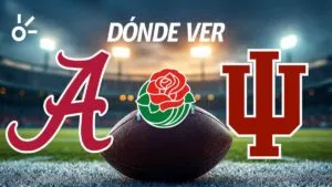 Alabama vs Indiana: horario y dónde ver el Rose Bowl del fútbol americano NCAA 2026