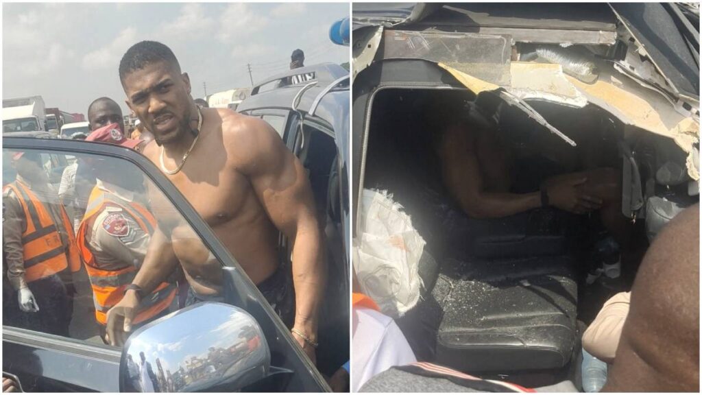 La pelea de los 100 millones de libras entre Anthony Joshua y Tyson Fury volvería a quedar en duda tras el choque que sufrió AJ en Nigeria | Sodiq Ayo/vía Reuters