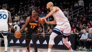 Hawks ponen fin a su racha negativa tras vencer a los Timberwolves