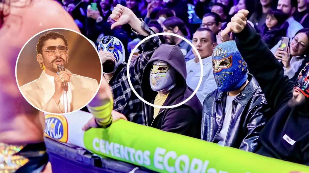 Bad Bunny fue a las luchas en México