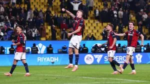 Bologna elimina al Inter en penales y enfrentará al Napoli en la final de la Supercopa italiana