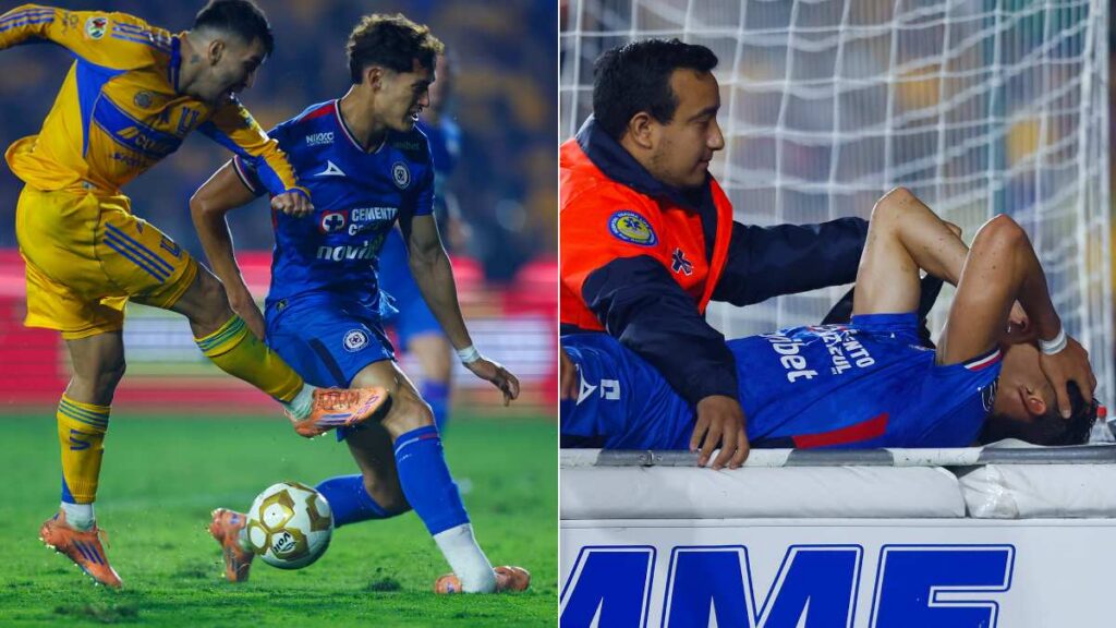 Chiquete Orozco, lesión en el Tigres vs Cruz Azul
