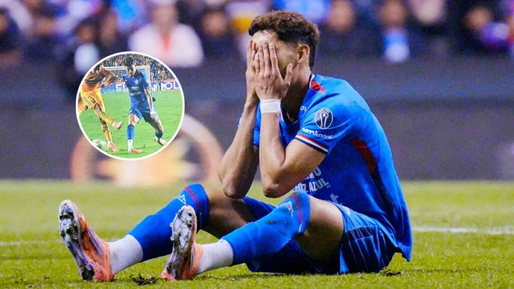 Chiquite Orozco sufre terrible lesión en la semifinal entre Tigres y Cruz Azul