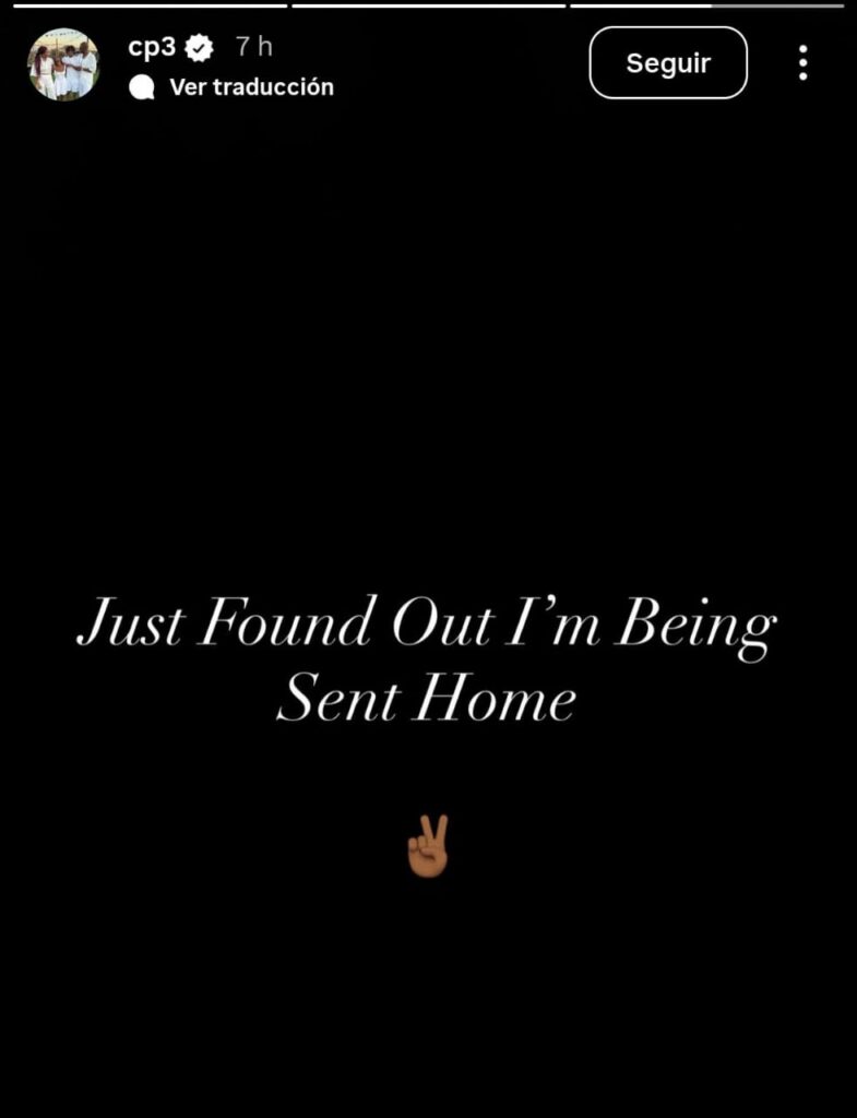 Chris Paul y su mensaje en redes sociales tras ser cortado por los Clippers