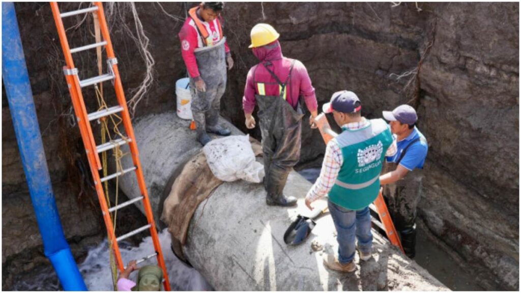 Cortes de agua en CDMX. Foto X: @SEGIAGUA