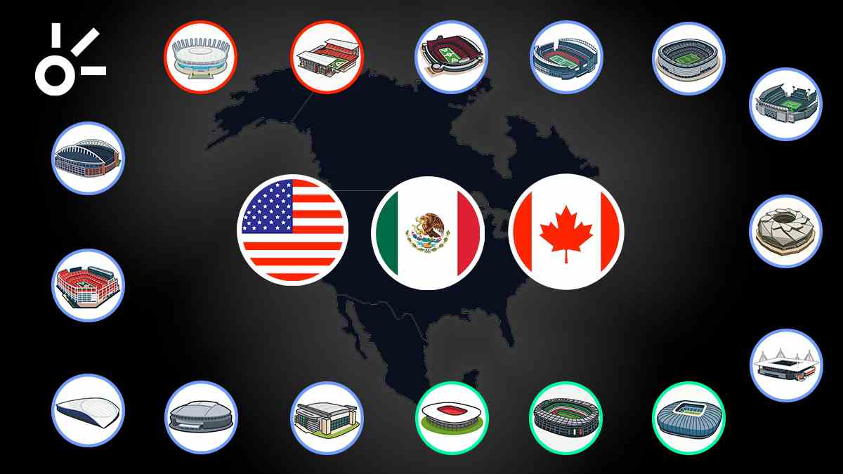 Conoce el mapa completo del Mundial 2026: ciudades y número de juegos