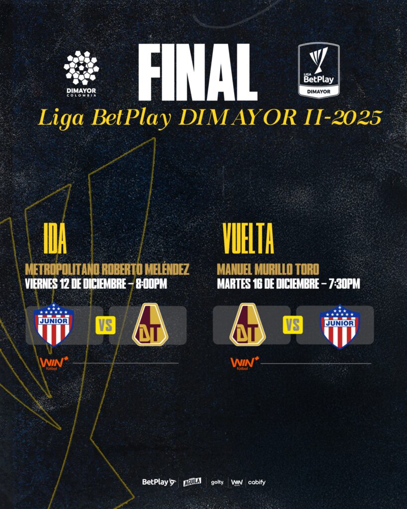 Fechas y horarios de la final de la Liga BetPlay 2025-II.