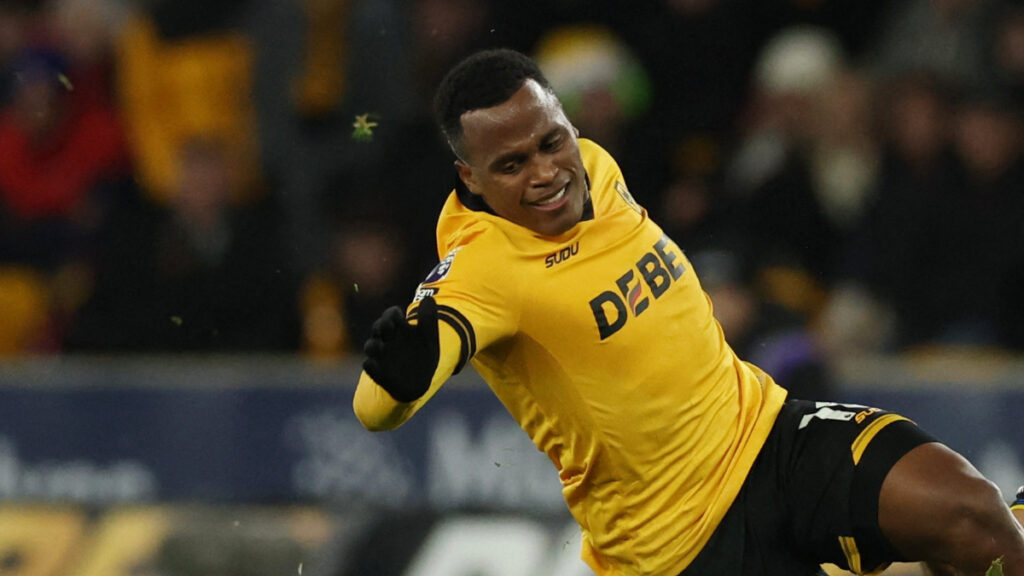 Jhon Arias, en un partido del Wolverhampton. - Phil Noble, Reuters.