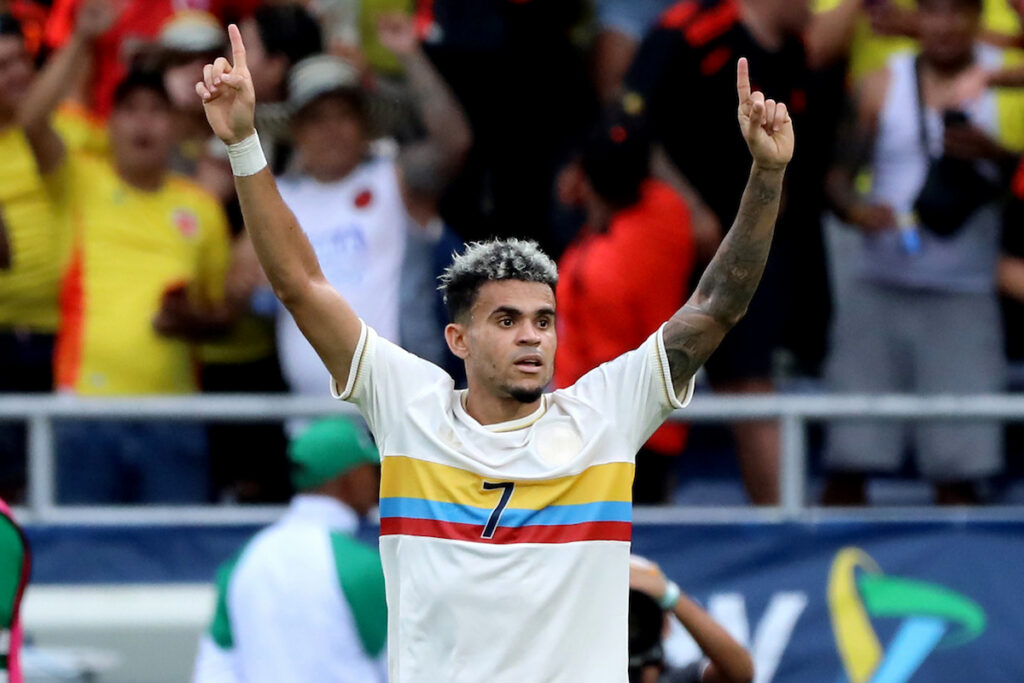Luis Díaz, en un partido de la Selección Colombia. - Vizzor Image.