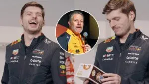 Verstappen no olvida a Zak Brown y le lanza un dardo en Navidad
