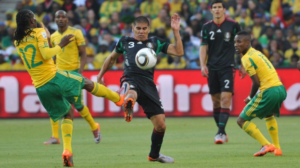 Partido de México ante Sudáfrica en el Mundial de 2010