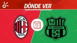 Milan vs Sassuolo en vivo: horario y dónde ver la jornada 15 de la Serie A 2025