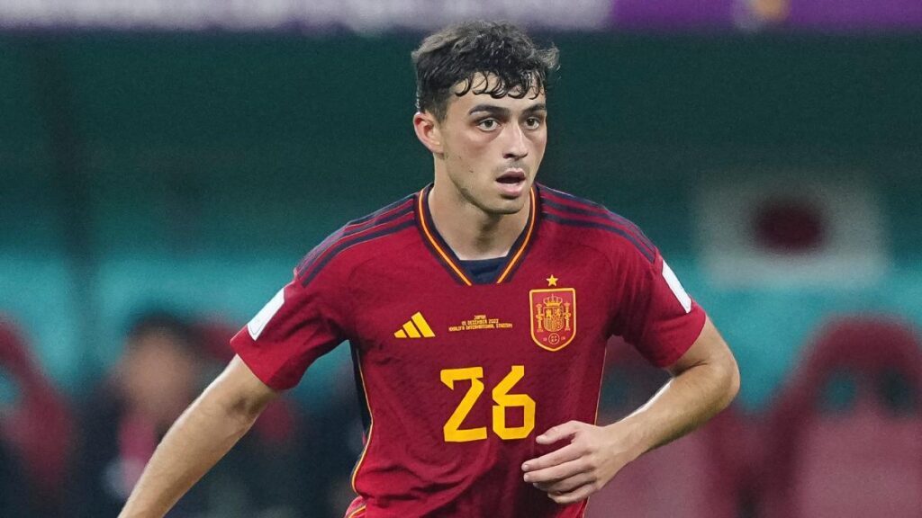 Pedri, mediocampista del Barcelona y la selección española