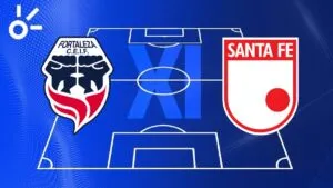 Alineaciones confirmadas de Fortaleza vs Independiente Santa Fe por los cuadrangulares de Liga BetPlay 2025-II