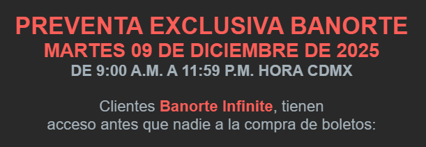Los clientes Banorte Infinite accedieron a la preventa exclusiva