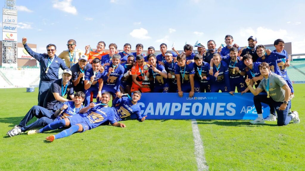Pumas sale campeón de la Liga MX sub 21