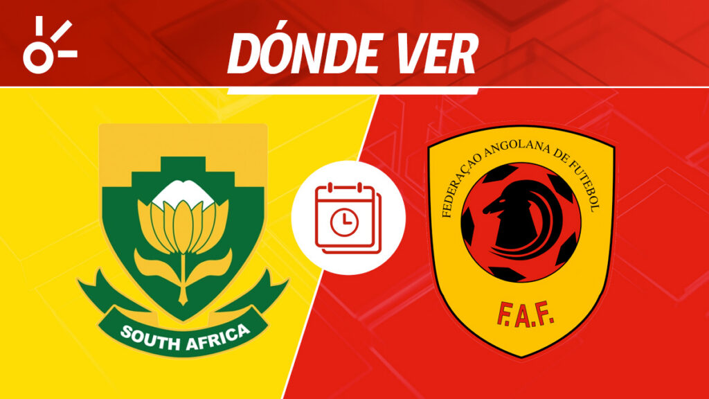 Sudáfrica vs Angola, horario y dónde ver