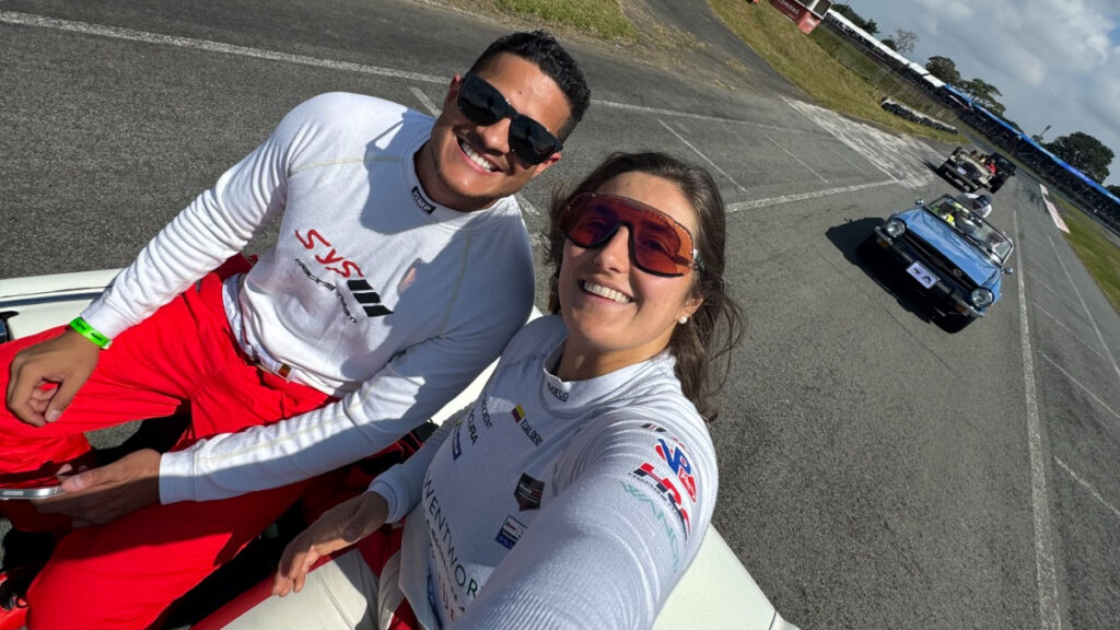 Tatiana Calderón y Sergio Solís, pilotos profesionales. - Foto: Tatiana Calderón.