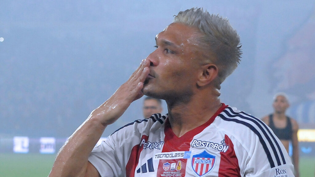 Teófilo Gutiérrez, en un partido con Junior. - Vizzor Image.