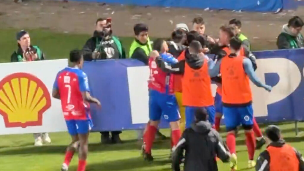 La celebración del gol.