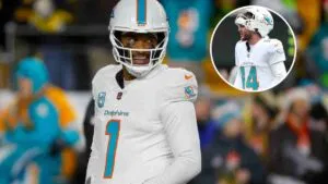 Miami Dolphins mandarían a la banca a Tua Tagovailoa; Quinn Ewers, nuevo QB titular