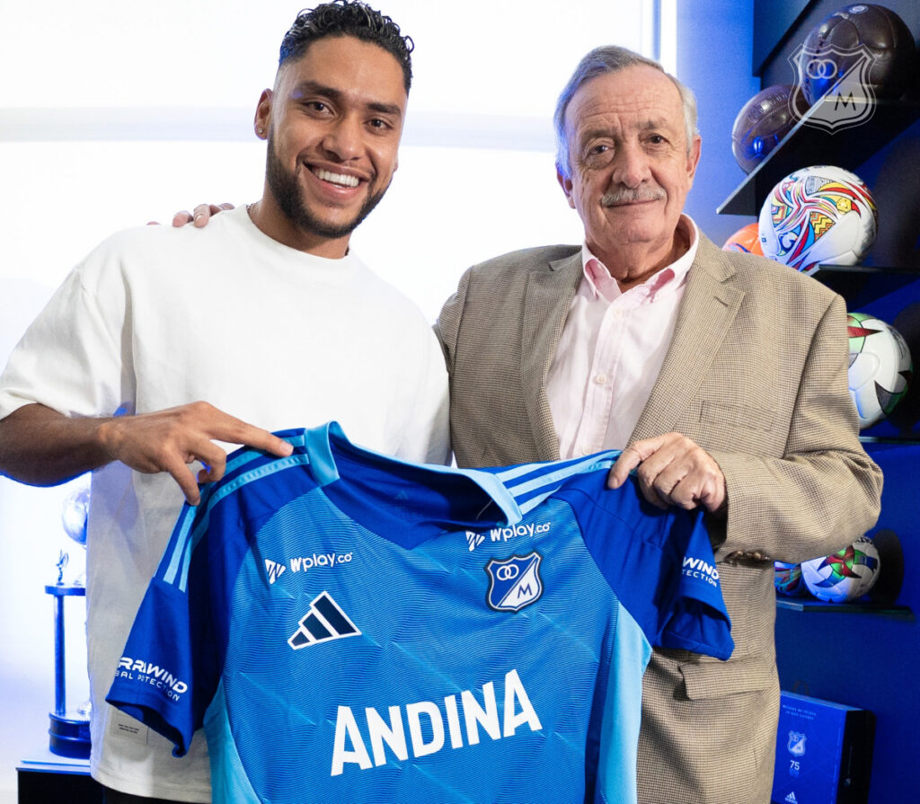 Sebastián Valencia y Enrique Camacho. - Millonarios FC.