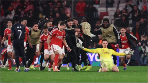 "Es un momento loco", afirma el guardameta Anatoliy Trubin, tras marcar su primer gol en la Champions