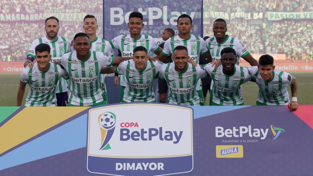 Once titular de Atlético Nacional en la final de la Copa BetPlay 2025