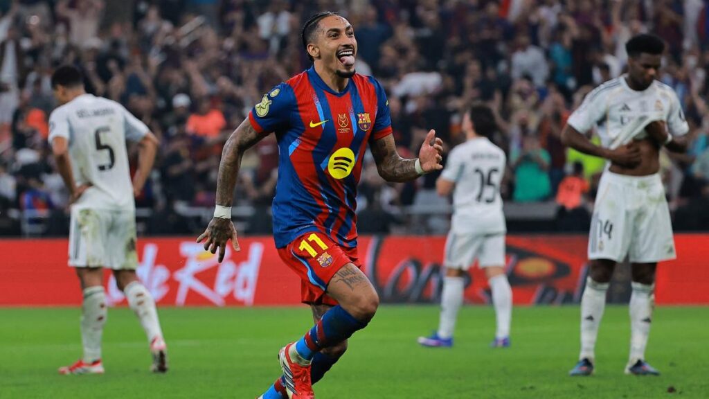 Barcelona 3-2 Real Madrid, final de la Supercopa de España 2025